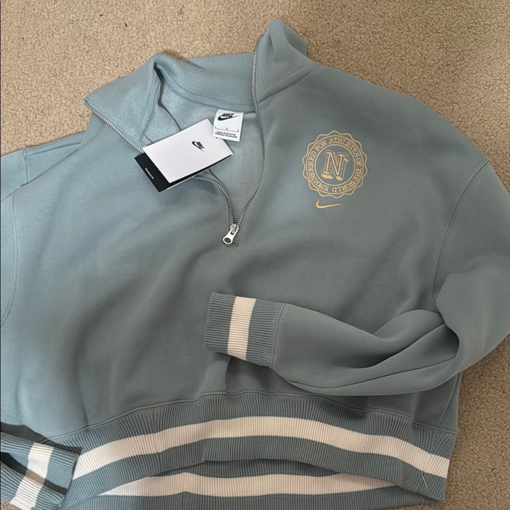 Nike Light Gray Zip-Up Jacket